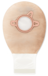 Hollister 18293 | New Image Two-Piece Drainable Mini Ostomy Pouch | Coupling Red 57mm | Transparent | Box of 20