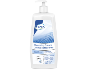 TENA Cleansing Cream Pump Bottle Unscented (1000ml)