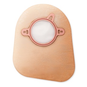 Hollister 18393 | New Image Two-Piece Closed Mini Ostomy Pouch | Coupling Red 57mm | Beige | Box of 60
