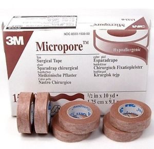 3M 1533-0 | MicroPore Surgical Tape | 1/2" x 10 Yards | Beige | 1 Item