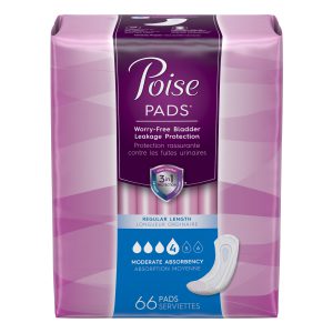 Poise Pads Moderate (Pack of 66)