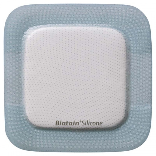 Coloplast 33436 | Biatain Silicone Dressing | 5" x 5" | Box of 10