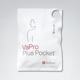 Hollister 71124 | VaPro Plus Pocket No Touch Intermittent Catheter | 12 Fr | Straight | 1 Item