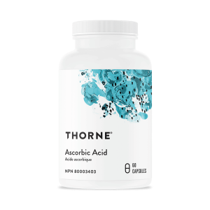 Thorne Ascorbic Acid | Good Health & Wound Healing | ZC153 | 60 Capsules
