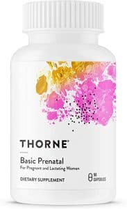 Thorne Basic Prenatal | Pregnancy Support | ZMP | 90 Capsules