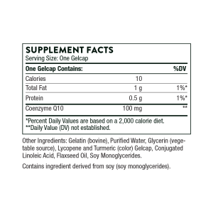 Thorne CoQ10 (forlerly Q-Best 100) | Cognition & Focus, Healthy Aging | SP624 | 60 Capsules