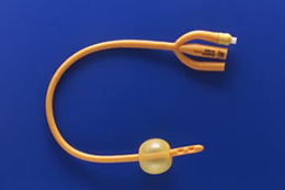 RUS 18340516 | Gold 3-Way Silicone Coated Foley Catheter | 16 Fr | USA