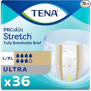 Tena Stretch ProSkin Stretch Ultra Briefs | L/XL 41" - 64" | 67803 | Bag of 36