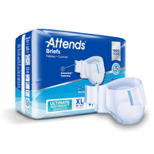 Attends Briefs Ultimate Absorbency | X-Large 58" - 63" | DDC40 | 1 Bag of 20