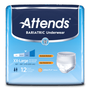 Attends Bariatric Protective Underwear | AU50 | XXL 60" - 80" | Bag of 12