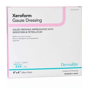 DermaRite Xeroform Gauze Dressing | 4" x 4" | 24440 | 1 Item