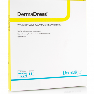 DermaRite DermaDress Waterproof Composite Dressing | 4" x 4" | 00276E | 1 Item