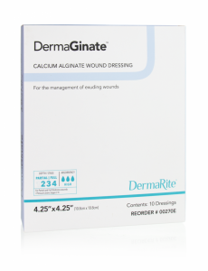 DermaRite DermaGinate Calcium Alginate Dressing | 4.25" x 4.25" | 00270E | 1 Item