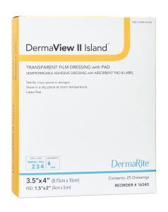 DMR 16340 | DermaView II™ Island Transparent Film Dressing | USA