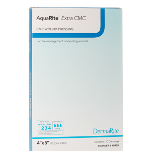 DermaRite AquaRite Extra CMC Wound Dressing | 4" x 5" | 40450 | 1 Item