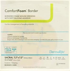 DMR 43880 | ComfortFoam® Sacral Border Self-Adherent Soft Silicone Dressing