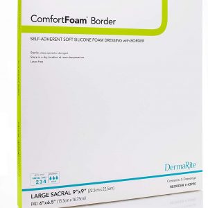 DermaRite ComfortFoam Border Dressing | 9" x 9" | 43990 | 1 Item