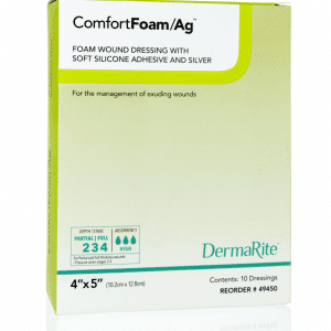 DermaRite ComfortFoam/Ag Dressing | 4" x 5" | 49450 | 1 Item