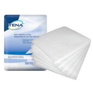 Tena Dry Washcloths | 13 x 13.25" | 74500 | 1 Pack of 50