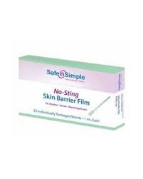 Safe-n-Simple No-Sting Skin Barrier Wands | SNS80711 | Box of 25