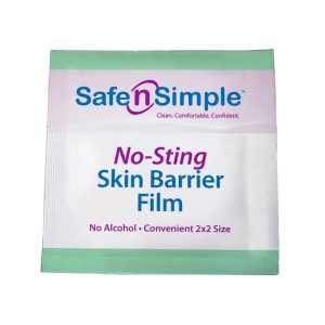 Safe-n-Simple No-Sting Skin Barrier Sachets | 2.4" x 2.4" | SNS80744 | 1 Wipe