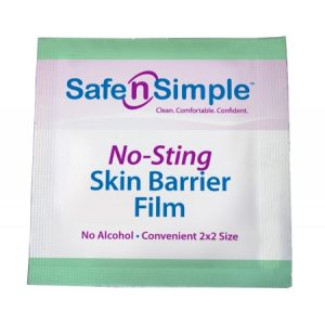 Safe-n-Simple No-Sting Skin Barrier Sachets | 2.4" x 2.4" | SNS80725 | 1 Wipe