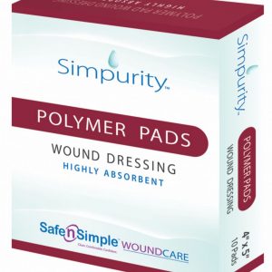 SNS59080 | Safe-n-Simple High Absorbent Polymer Pad | 8" x 10" | Box of 10