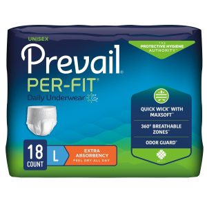 Prevail Per-Fit Underwear | Large 44" - 58" | FQ PF-513 | 1 Bag of 18