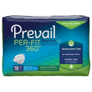 Prevail Per-Fit 360° Briefs | Size 2 Large 45" - 62" | Beige | FQ PFNG-013 | 1 Bag of 18