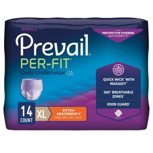 Prevail Per-Fit Protective Underwear for Women | X-Large 58" to 68" | FQ PFW-514 | 1 Bag of 14