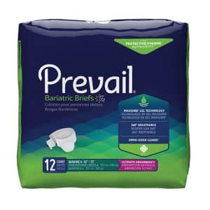 Prevail Bariatric Brief | Size A 62" - 73" | FQ PV-017 | 1 Bag of 12