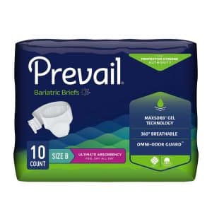 Prevail Bariatric Brief | Size B Up to 100" | PV-094 | 1 Bag of 10