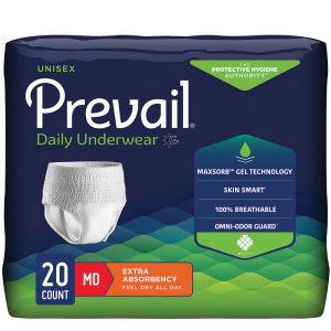Prevail Daily Underwear | Medium 34" - 46" | FQ PV-512 | 1 Bag of 20