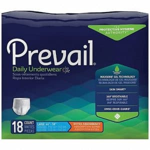Prevail Daily Underwear | Large 44" - 58" | FQ PV-513 | 1 Bag of 18