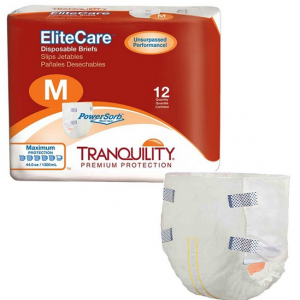 Tranquility EliteCare Briefs 1300ml | X-Large 56" - 64" | 2414 | 1 Bag of 12