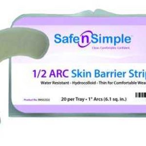 Safe-n-Simple Skin Barrier Arcs | 1" | Half Circle | SNS22222 | Box of 30