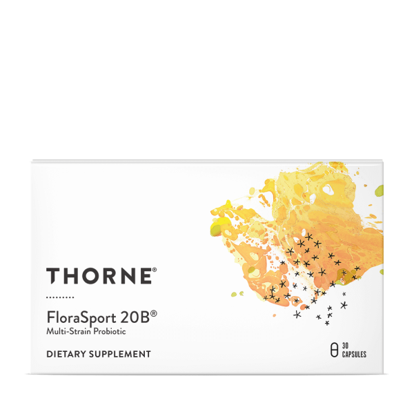 Thorne FloraSport 20B _ Gut Health, Hormone Support, Probiotics, Sports Performance _ SF818 _ 30 Capsules