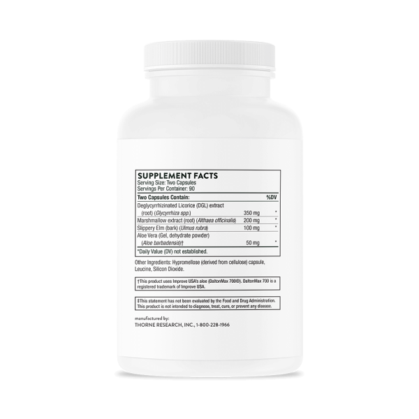 Thorne GI Relief (formerly GI-Encap) Supplement Facts