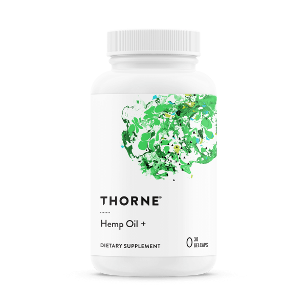 Thorne Hemp Oil + | Gut Health, Stress | SP601 | 30 Gelcaps