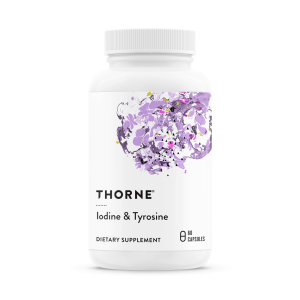 Thorne Iodine & Tyrosine | Energy, Hormone Support, Thyroid | M219 | 60 Capsules