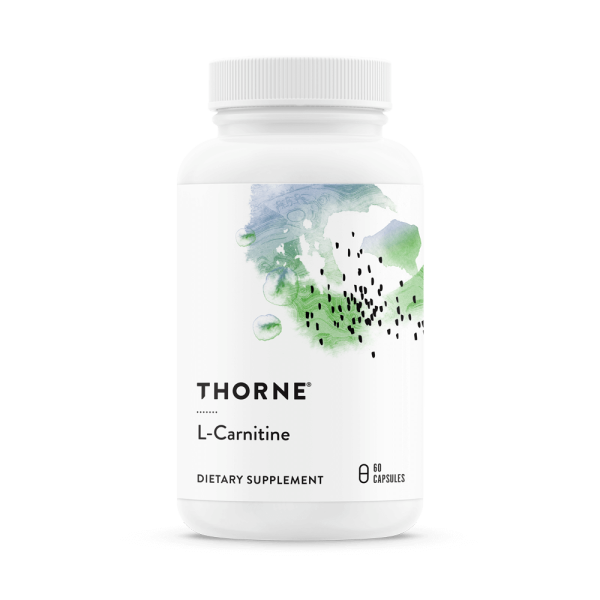 Thorne L-Carnitine | Amino Acids, Cognition & Focus, Heart & Vessels, Men's Health | SA502 | 60 Capsules