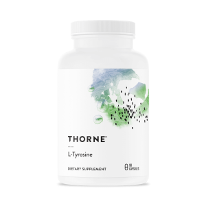 Thorne L-Tyrosine | Amino Acids, Mood, Stress, Thyroid | SA514 | 90 Capsules