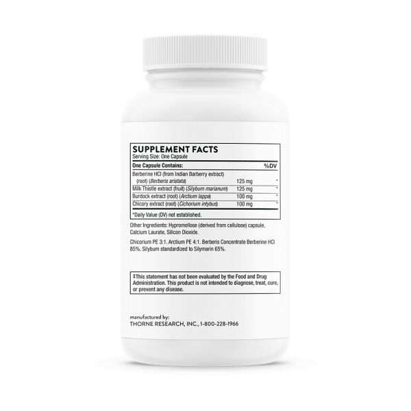 Thorne Liver Cleanse Supplement Facts