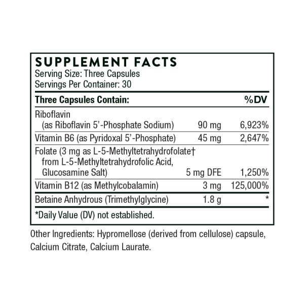Thorne Methyl-Guard Plus Supplement Facts