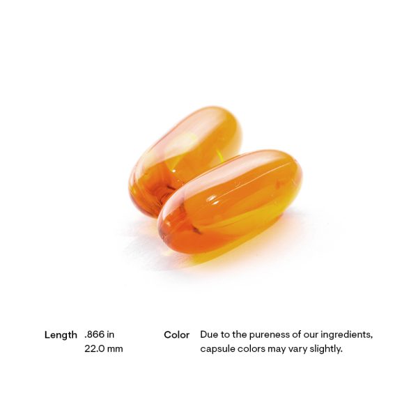 Thorne Omega-3 with CoQ10 Pill Size and Color