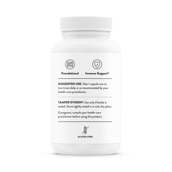 Thorne Picolinate 15mg Side of Bottle