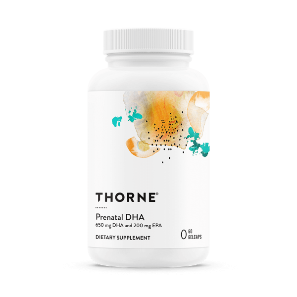 Thorne Prenatal DHA | Fish Oil & Omegas, Heart & Vessels, Mood, Women's Health | SP606P | 60 Gelcaps