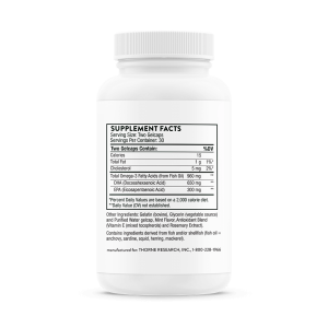Thorne Prenatal DHA Supplement Facts