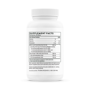 Thorne Pro-Resolving Mediators Supplement Facts