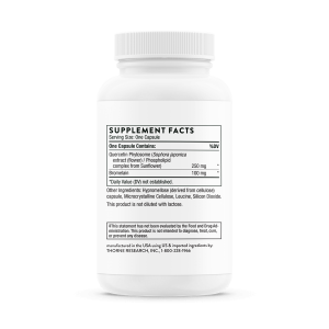 Thorne Quercenase Supplement Facts